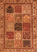 Machine Washable Abstract Orange Modern Area Rugs, wshabs4162org