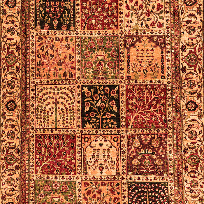 Machine Washable Abstract Orange Modern Area Rugs, wshabs4162org