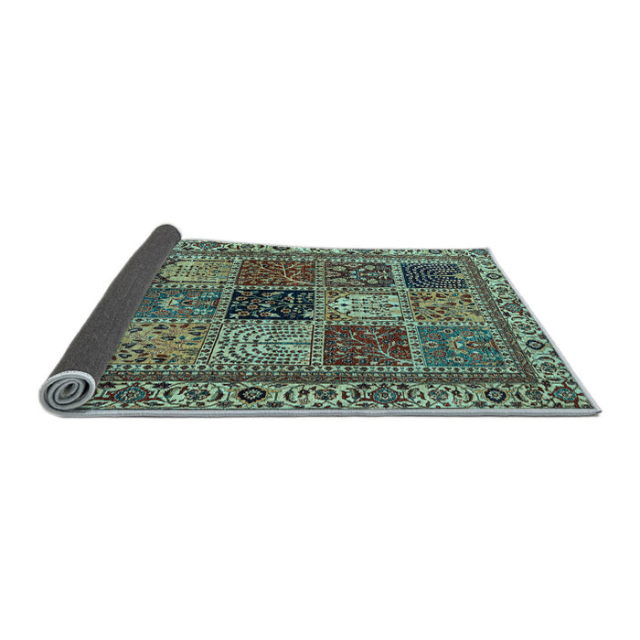 Sideview of Abstract Light Blue Modern Rug, abs4162lblu