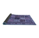 Sideview of Abstract Blue Modern Rug, abs4162blu