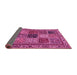 Sideview of Abstract Pink Modern Rug, abs4162pnk