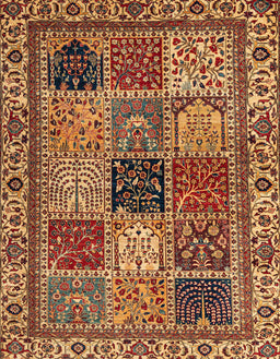 Abstract Saffron Red Modern Rug, abs4162