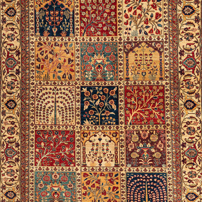 Abstract Saffron Red Modern Rug, abs4162