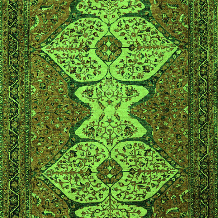 Abstract Green Modern Rug, abs4163grn