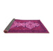 Sideview of Abstract Pink Modern Rug, abs4163pnk