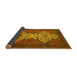 Sideview of Abstract Yellow Modern Rug, abs4163yw