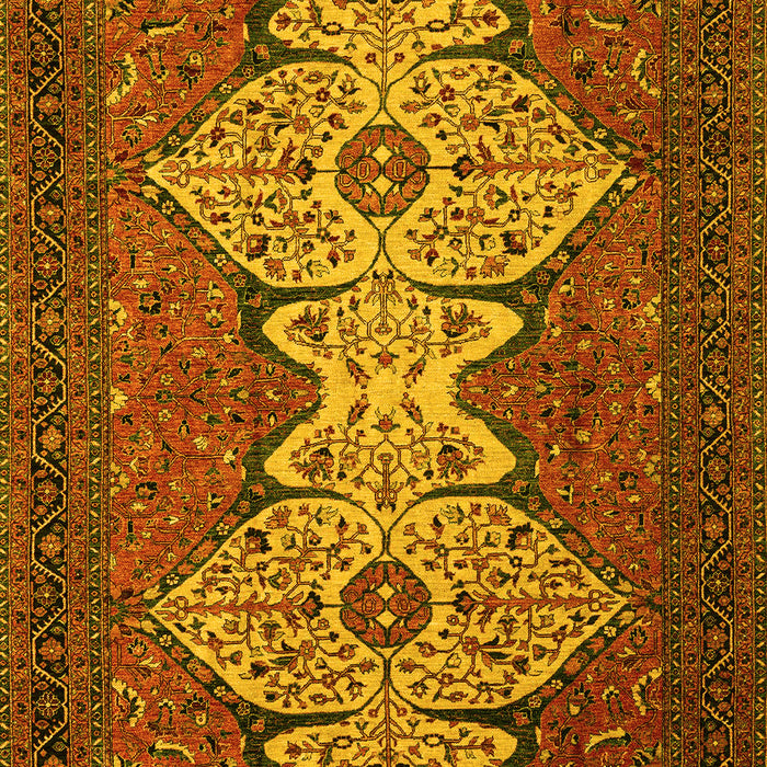 Abstract Yellow Modern Rug, abs4163yw