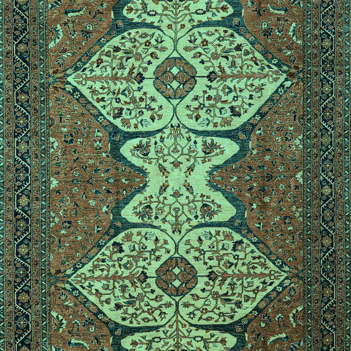 Abstract Turquoise Modern Rug, abs4163turq
