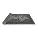 Sideview of Abstract Gray Modern Rug, abs4163gry