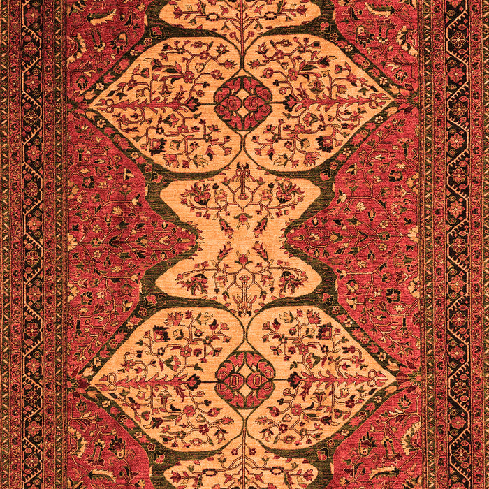 Machine Washable Abstract Orange Modern Area Rugs, wshabs4163org