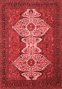 Abstract Red Modern Rug, abs4163red