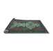 Sideview of Abstract Light Blue Modern Rug, abs4163lblu