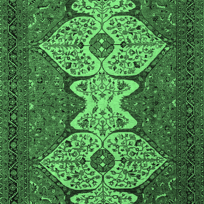 Machine Washable Abstract Emerald Green Modern Area Rugs, wshabs4163emgrn
