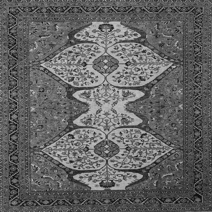 Square Abstract Gray Modern Rug, abs4163gry