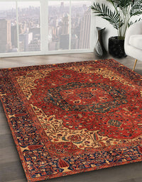 Abstract Red Persian Rug, abs4164