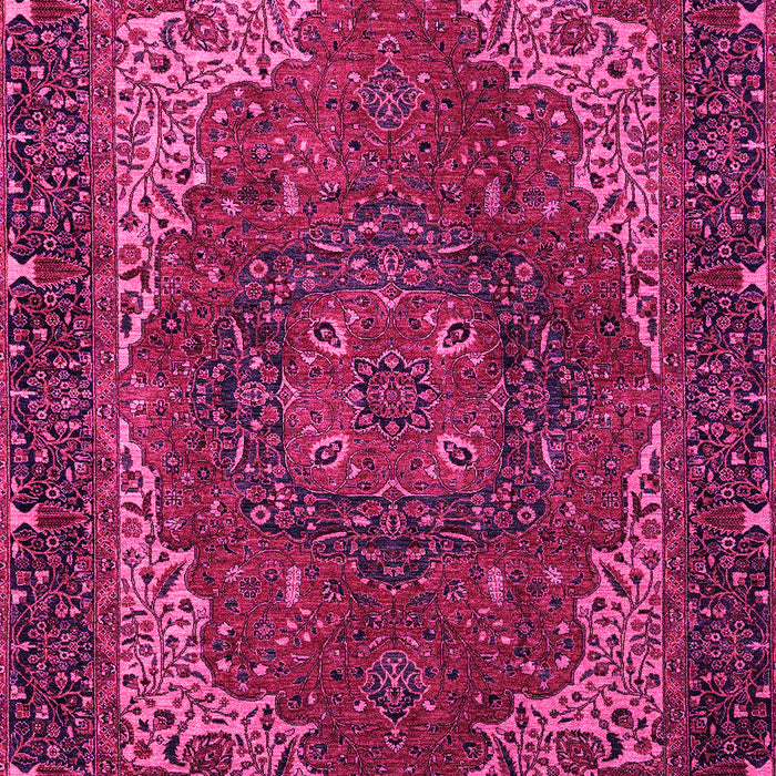 Machine Washable Persian Pink Traditional Rug, wshabs4164pnk