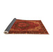 Sideview of Persian Orange Traditional Rug, abs4164org