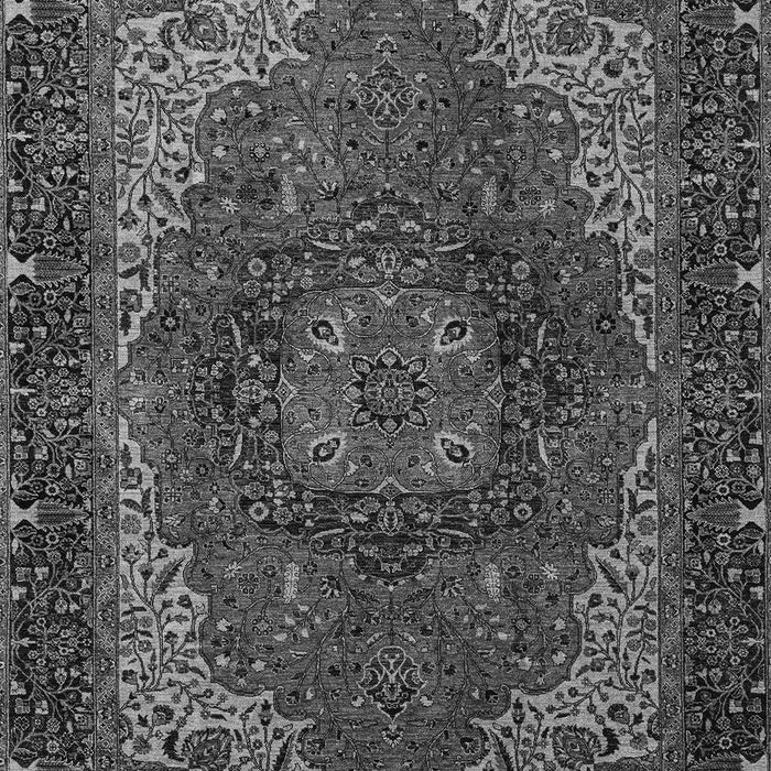 Machine Washable Persian Gray Traditional Rug, wshabs4164gry
