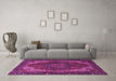 Machine Washable Persian Purple Traditional Area Rugs in a Living Room, wshabs4164pur