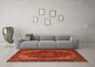 Machine Washable Persian Orange Traditional Area Rugs in a Living Room, wshabs4164org