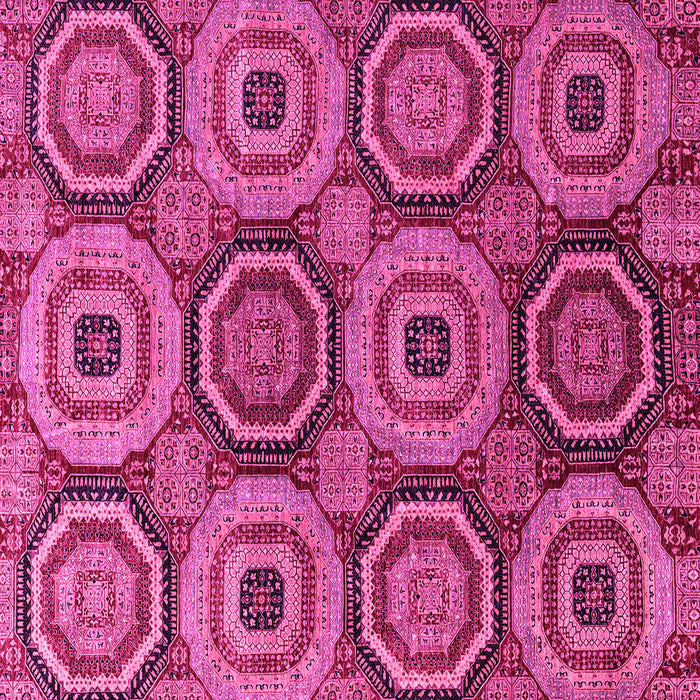 Square Abstract Pink Modern Rug, abs4165pnk