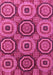 Machine Washable Abstract Pink Modern Rug, wshabs4165pnk