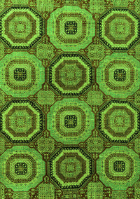 Abstract Green Modern Rug, abs4165grn