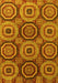 Machine Washable Abstract Yellow Modern Rug, wshabs4165yw