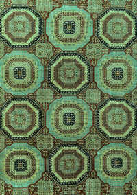 Abstract Turquoise Modern Rug, abs4165turq