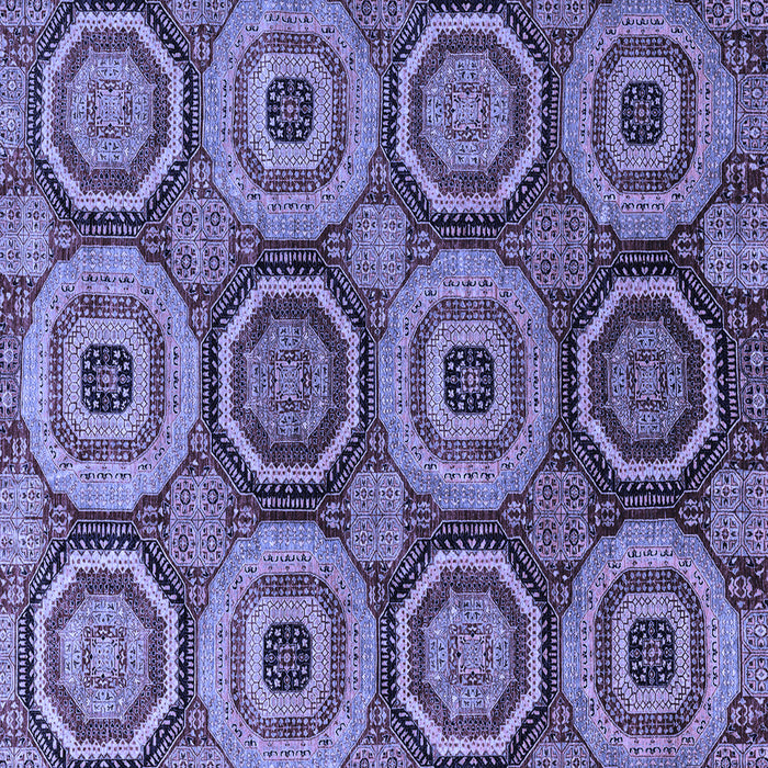 Square Abstract Blue Modern Rug, abs4165blu