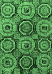 Abstract Emerald Green Modern Rug, abs4165emgrn