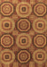 Machine Washable Abstract Brown Modern Rug, wshabs4165brn