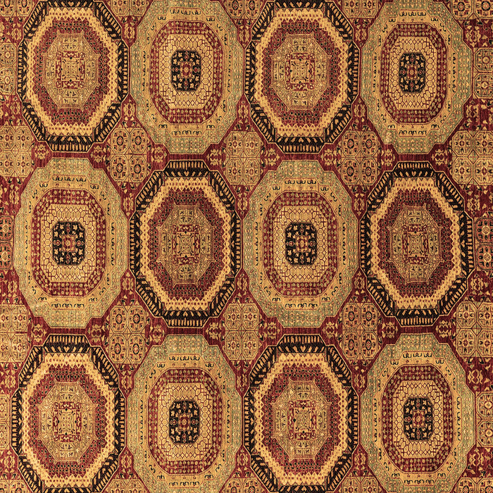 Square Machine Washable Abstract Brown Modern Rug, wshabs4165brn