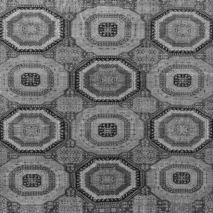 Square Abstract Gray Modern Rug, abs4165gry