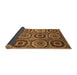 Sideview of Abstract Brown Modern Rug, abs4166brn