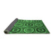 Sideview of Abstract Emerald Green Modern Rug, abs4166emgrn