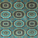 Square Machine Washable Abstract Light Blue Modern Rug, wshabs4166lblu