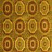 Square Machine Washable Abstract Yellow Modern Rug, wshabs4166yw