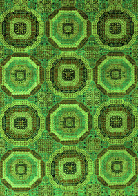 Abstract Green Modern Rug, abs4166grn