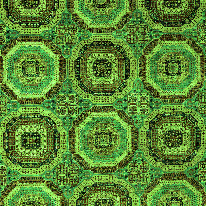 Abstract Green Modern Rug, abs4166grn