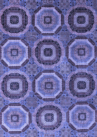 Abstract Blue Modern Rug, abs4166blu