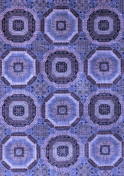 Abstract Blue Modern Rug, abs4166blu
