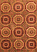 Machine Washable Abstract Orange Modern Area Rugs, wshabs4166org