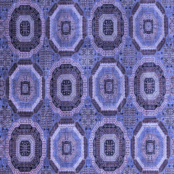 Square Abstract Blue Modern Rug, abs4166blu