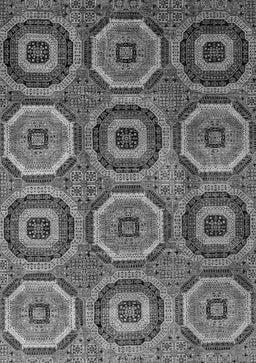 Abstract Gray Modern Rug, abs4166gry