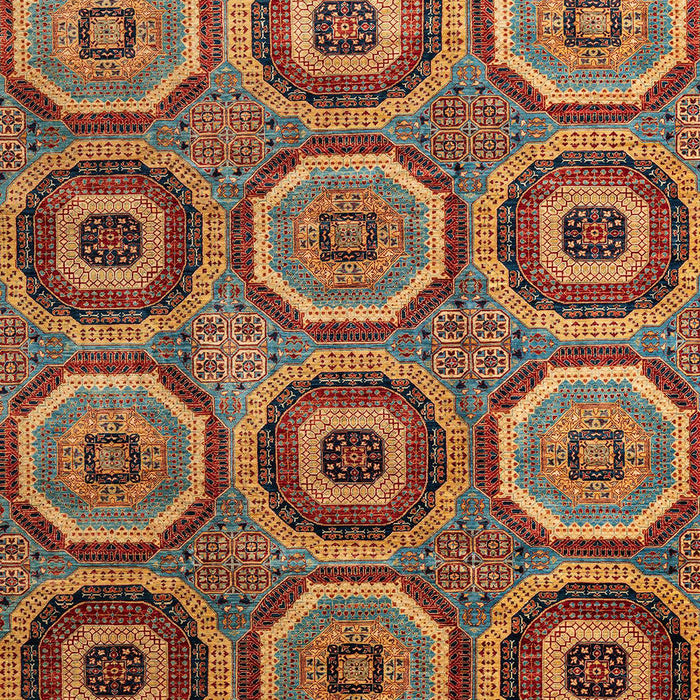 Machine Washable Abstract Saffron Red Rug, wshabs4166