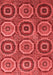 Abstract Red Modern Area Rugs