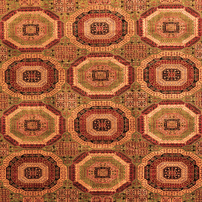 Square Abstract Orange Modern Rug, abs4166org