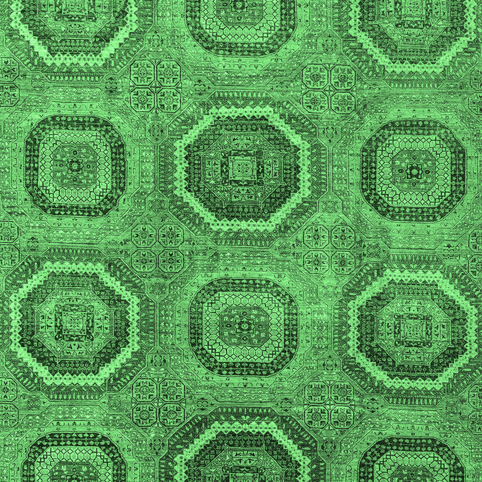 Machine Washable Abstract Emerald Green Modern Area Rugs, wshabs4167emgrn