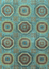 Abstract Light Blue Modern Rug, abs4167lblu